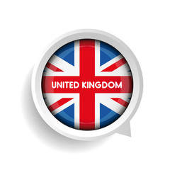 Vector - United Kingdom Flag button