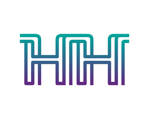 HH lines letter logo