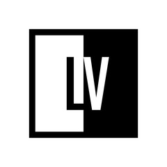 initial square half logo