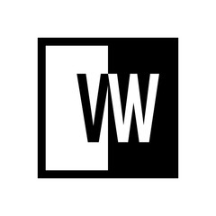 initial square half logo