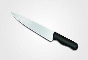 Knife on a white background.Vector