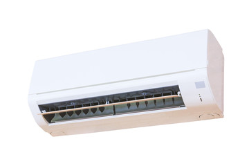 Modern air conditioner on a white background