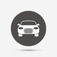 Car sign icon. Delivery transport symbol.