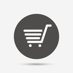 Shopping Cart sign icon. Online buying button.