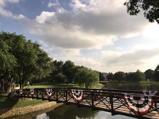 american flags decorations