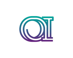 OI lines letter logo