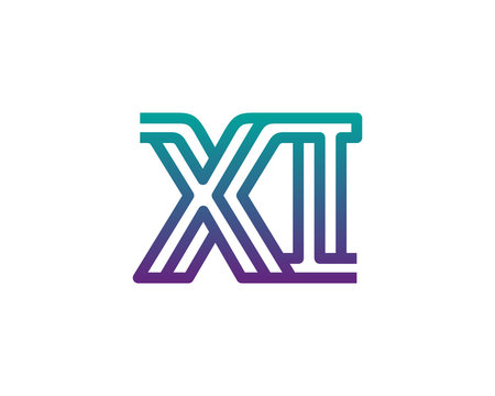 XI lines letter logo