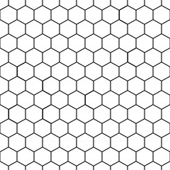 Seamless doodle background with bee hive design