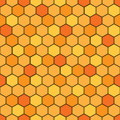 Seamless background with bee hive design
