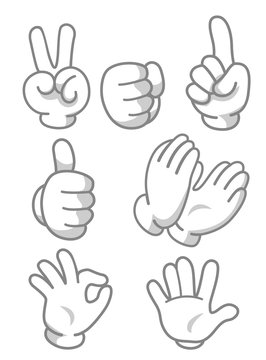 Hand Mascot Signs