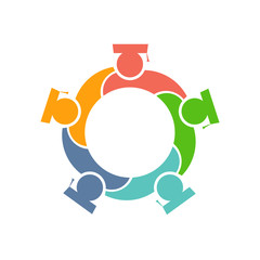 Graduates Circle logo. Vector graphic design