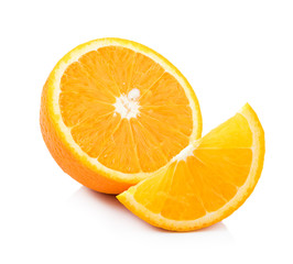 Orange fruit isolated on white