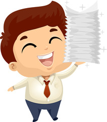 Man Business Finished Papers