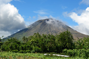 Mount Lokon in Tomohon