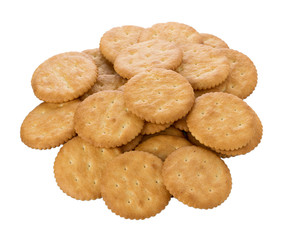 Biscuits on white background