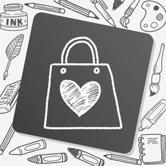 doodle love shopping