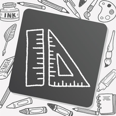 ruler doodle drawing