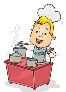 recommend clip art: Man Cooking Chef