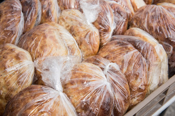 fresh bread at the market