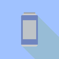 Icon can. Symbol. Flat. Vector illustration.