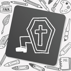 grave doodle drawing