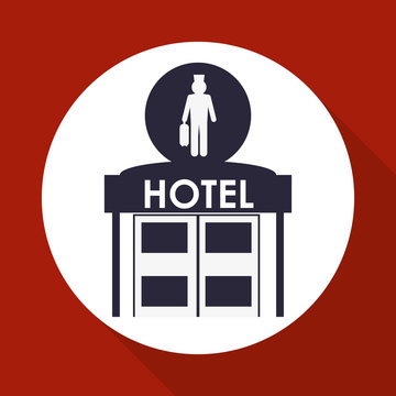 recommend clip art: Hotel design. travel icon. Isolated and flat illustration