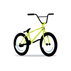 Vector Bicycle Cartoon Illustration.