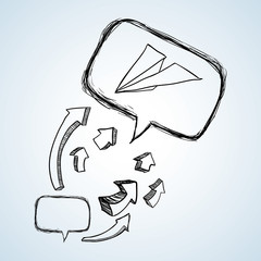 sketch icon. creative concept.  Flat illiustration