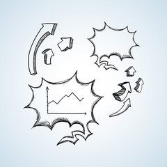 sketch icon. creative concept.  Flat illiustration