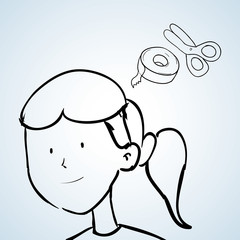 sketch icon. creative concept.  Flat illiustration