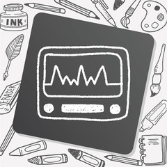 ECG doodle drawing