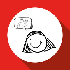 sketch icon. creative concept.  Flat illiustration , vector