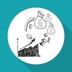 sketch icon. creative concept.  Flat illiustration , vector