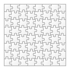 Vector igsaw puzzle blank template