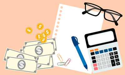 Fototapeta premium Business and finance top view