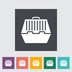 Pet carrier icon