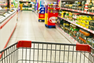 Einkaufen im Supermarkt 