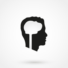 brain icon vector