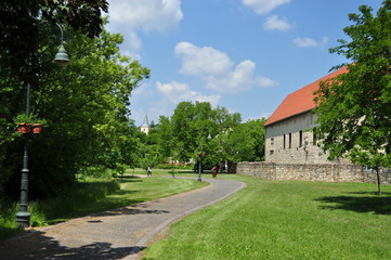 Public park in Szerencs Rákóczi Castle
