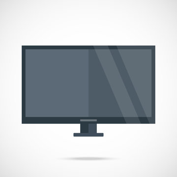 Smart TV. Flat screen TV vector illustration