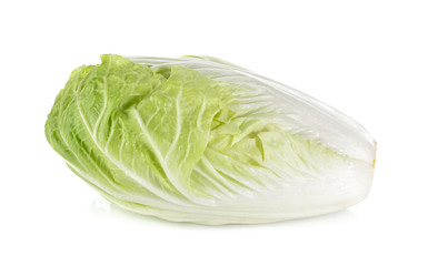 fresh Chinese cabbage on white background