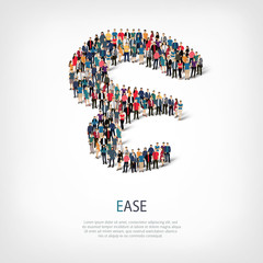ease people shape vector