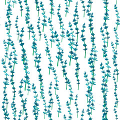 Watercolor seamless pattern with dandelion. Floral background. 