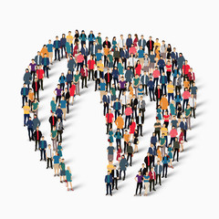 abstract business symbol people