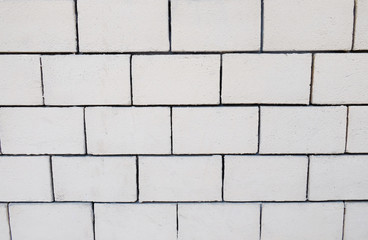 Grey brick wall for background or texture