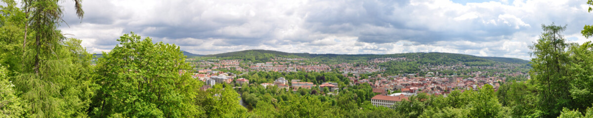 Fototapeta na wymiar Panoramafoto Theaterstadt Meiningen