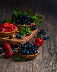 Fresh homemade berrie tarts