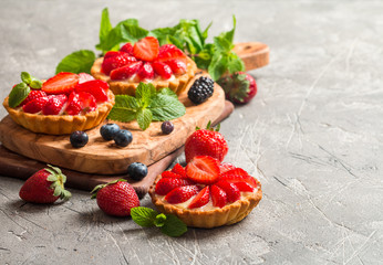 Fresh homemade berrie tarts