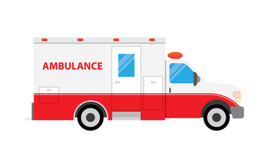 Ambulance car vector illustration.