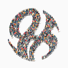 abstract business symbol people